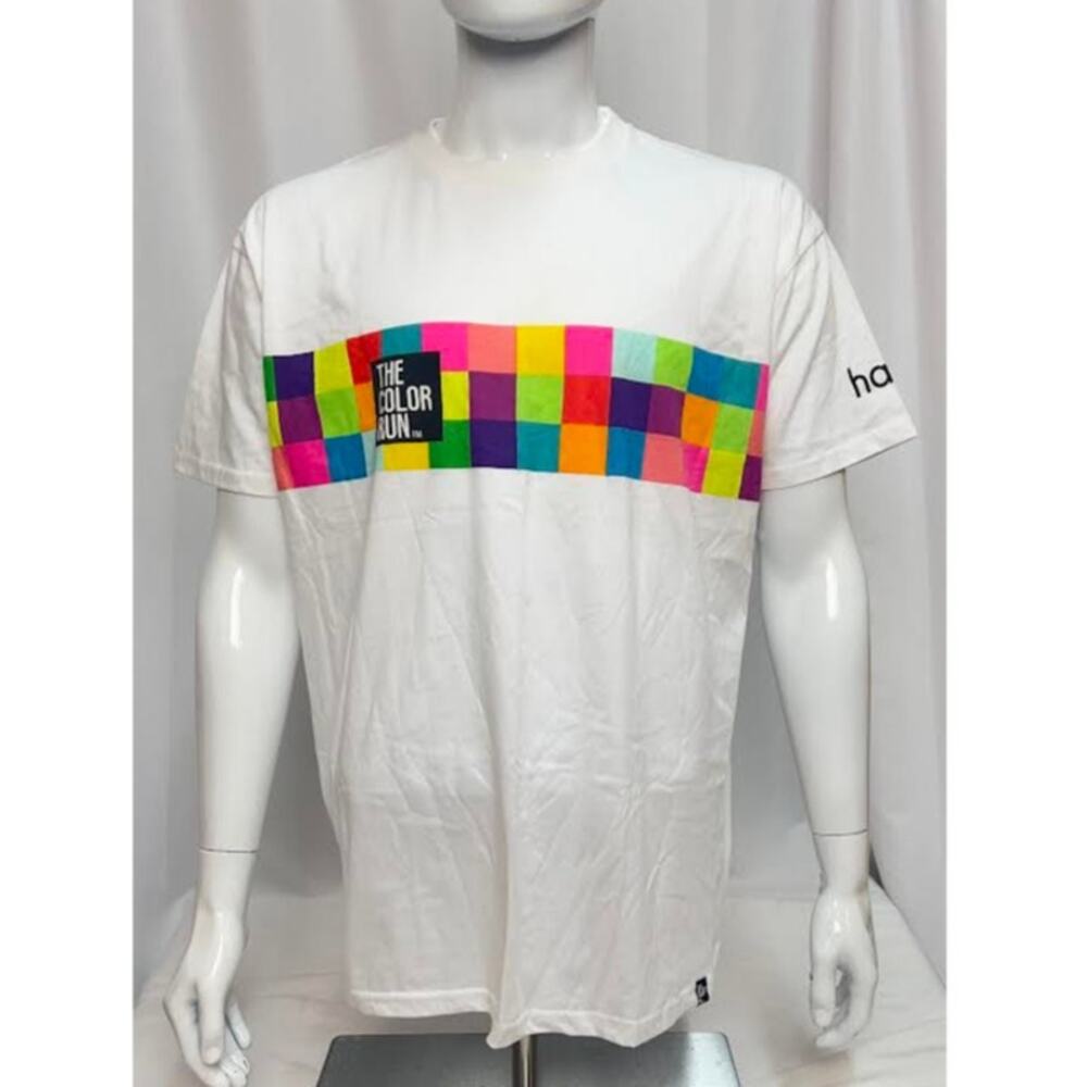 NEW! The Color Run 3k Race Participant White‎ T-Shirt 2XL